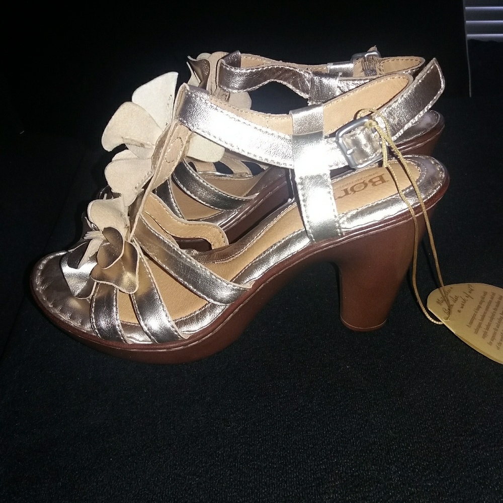 Champagne Floral heels